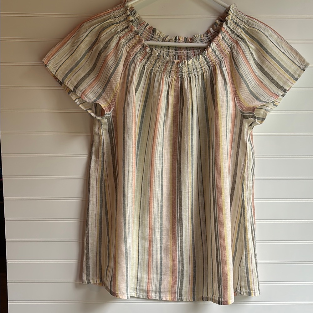 Source Unknown Multicolor Striped Blouse